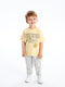 Crew Neck Short Sleeve Winnie The Pooh Printed Baby Boy T-Shirt and Trousers 2-Piece Set